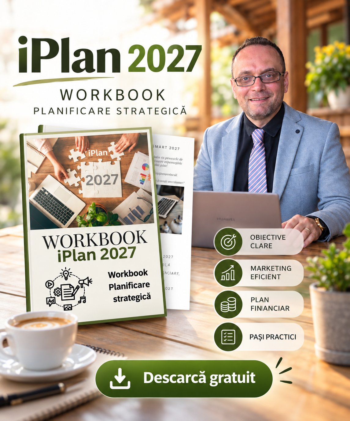 Workbook gratuit iPlan 2027 – planificare strategică pentru pensiuni, hoteluri și case de vacanță
